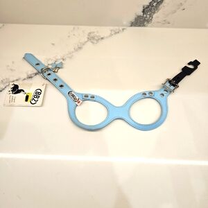 Buddy Belt Premium Blue Leather Step-in Dog Harness Size 3 New With Tags!